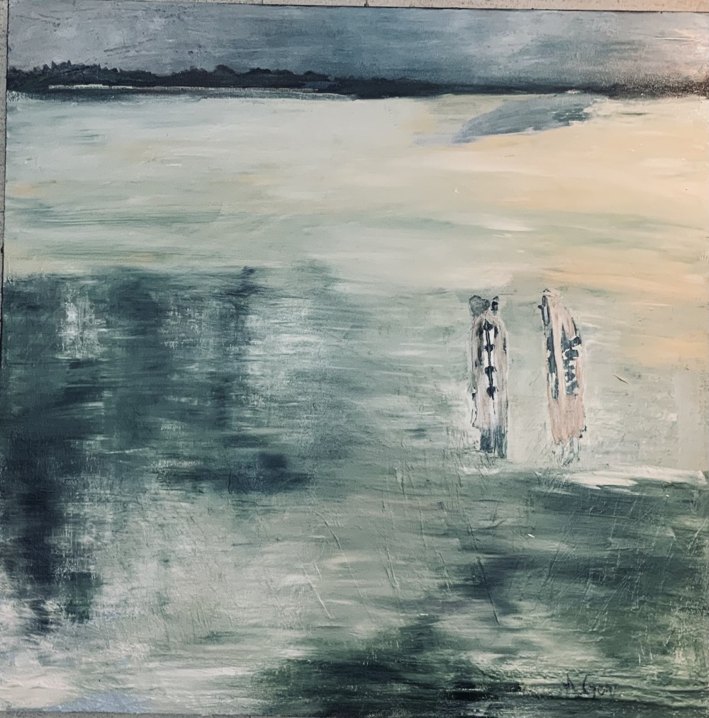 A journey that unfolds both outwardly across the earth and inwardly within the heart.
Acrylic on canvas 36x36x1.5
$1500