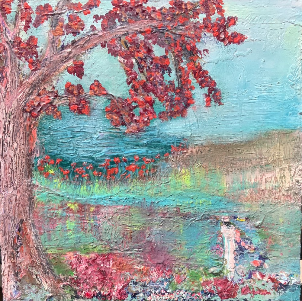 Mix medium on canvas 20 x 20 x .5 
SOLD