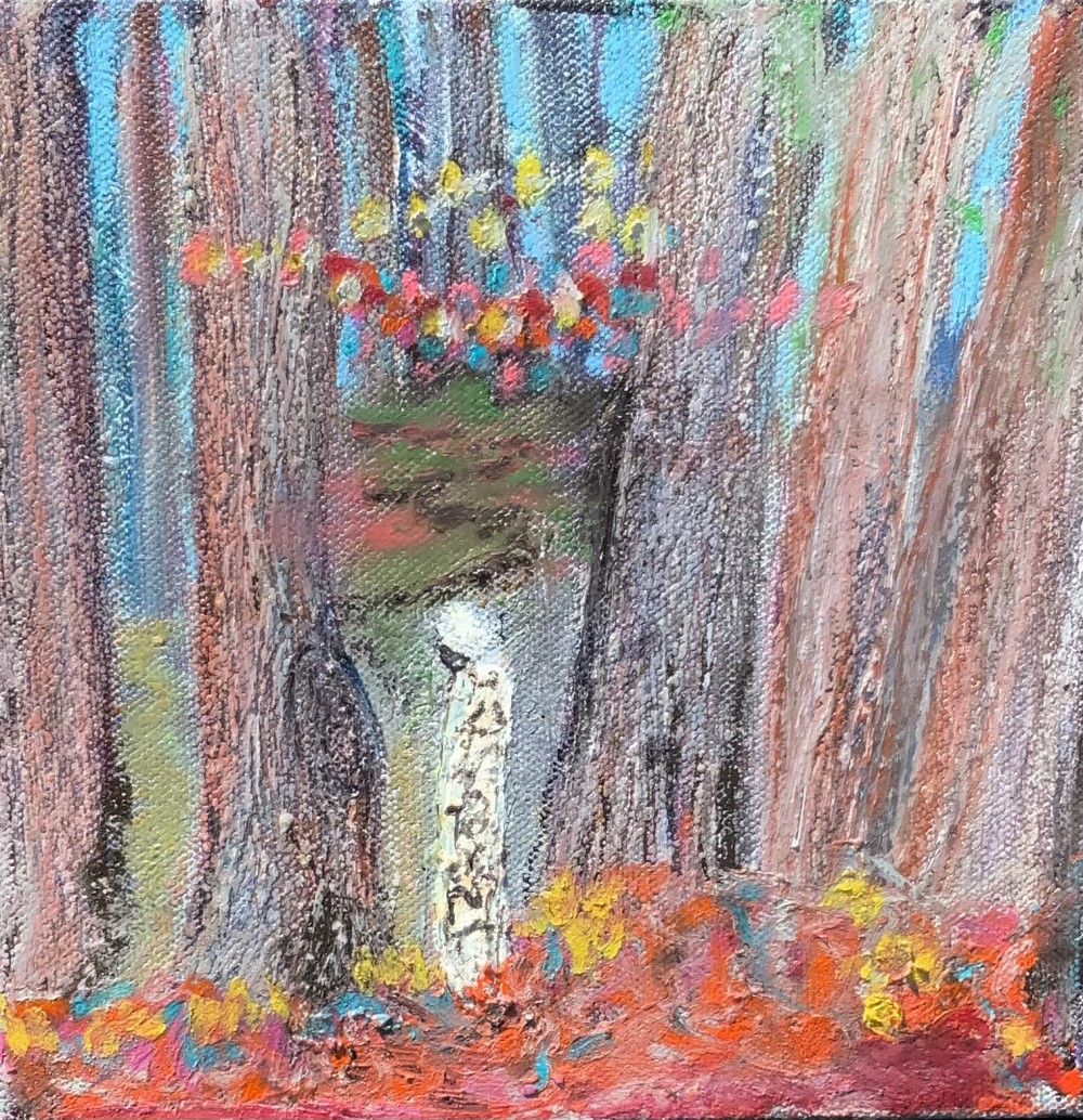 SOLD 
Spiritual journey of growth and resilience. Never be afraid to be yourself 

Acrylic on canvas 8 x 8 x 1.5