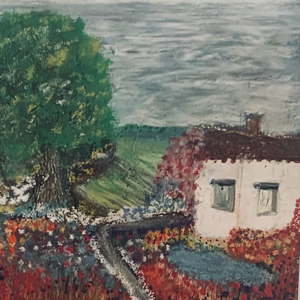 Oil Pastel on Canvas 
10x10x1.5
$250