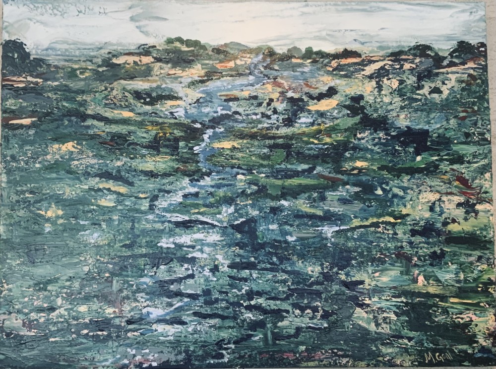 Acrylic on Canvas 40 x 30 x1.5 
$2500