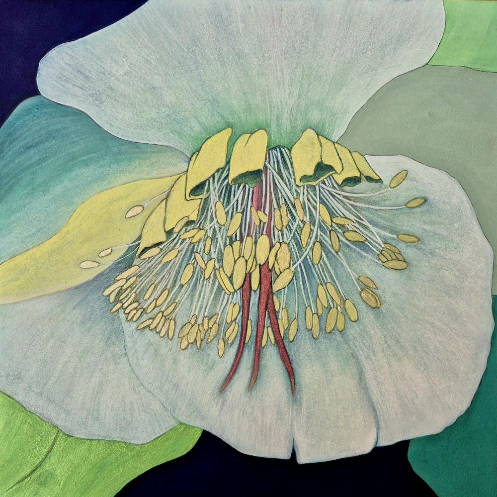 At the quiet heart of color, life unfolds. This piece reflects the silent growth and quiet resilience within us all.
조용한 색채 속에서 피어나는 생명의 중심.
말없이 자라나는 내면의 힘과 회복의 순간을 담고 있습니다,