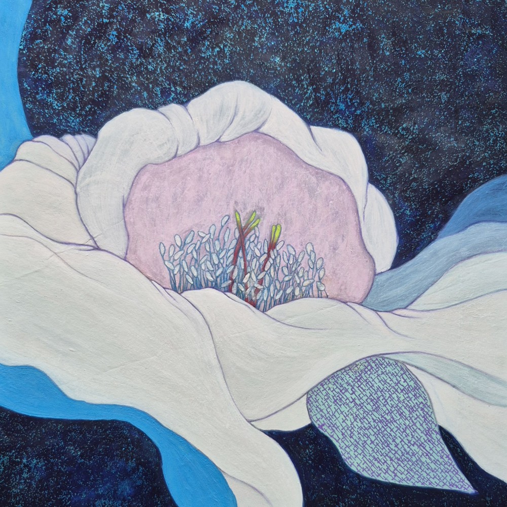 Oriental pigment on Jang ji
12"x12"