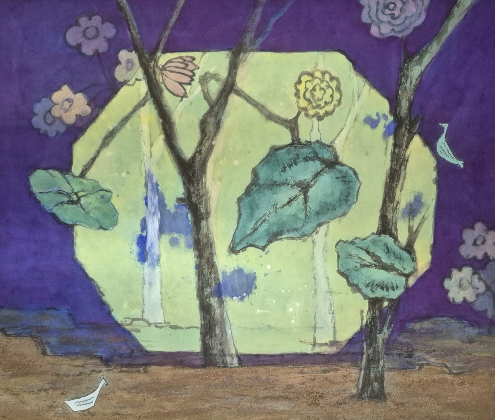 Oriental Water Powder on Han ji
24"x 30", 2026