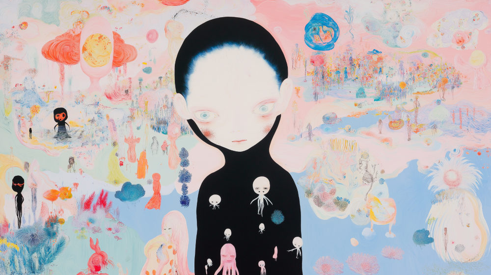 In this piece, memory is not a whisper, it’s a quiet rebellion.
The figure, hollowed and silent, carries within it the ghostly presence of those erased by hatred.
Their absence shaped the world; their memory shapes the resistance.

This work confronts antisemitism through visual elegy.
Each small spirit represents a voice denied, a name unspoken, a child who could have been.

Art becomes the refuge where they live on.
Memory becomes the weapon that refuses to be silenced.

Created in honor of those lost, and for those who choose to remember.

Collected by Cozomo di Medeci