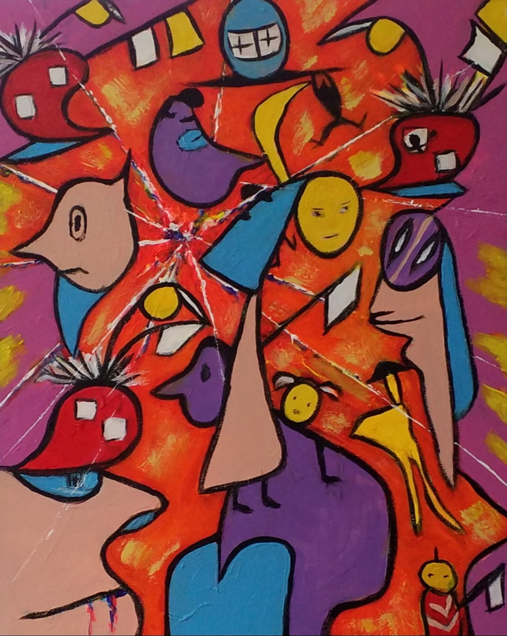 Acrylic on canvas 40 x 30 cm.