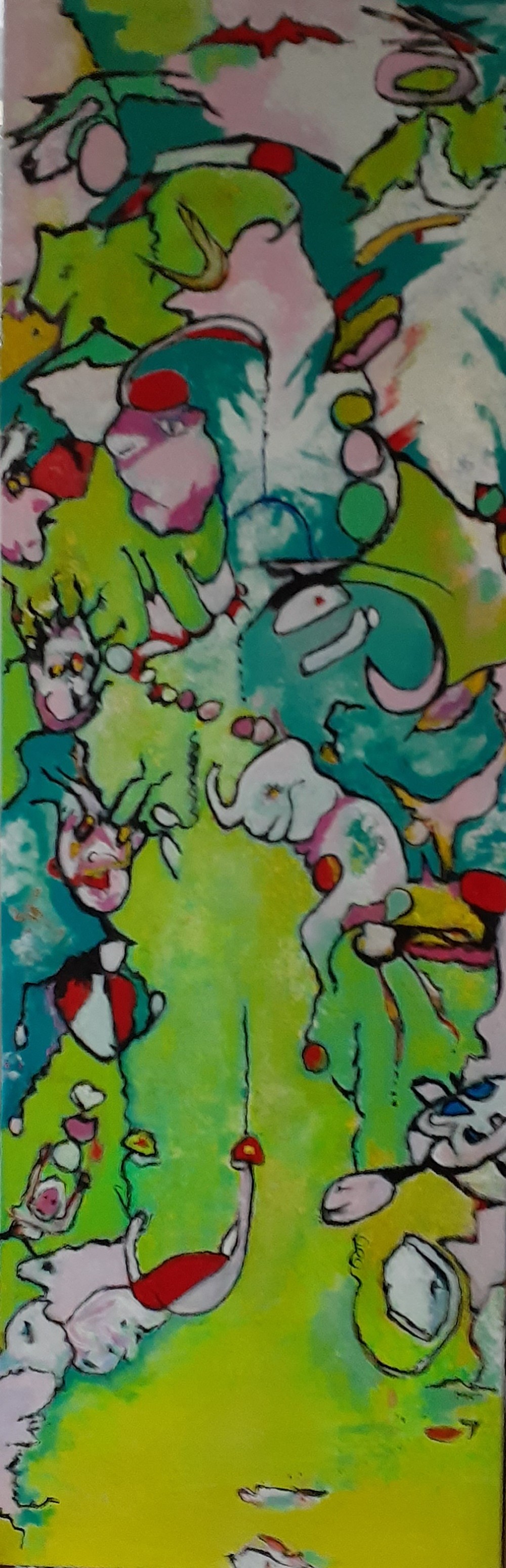 a
Acrylic on canvas 114 x 38 cm.