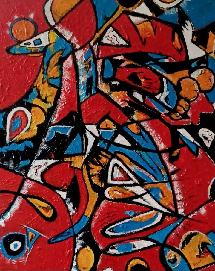 "This is Australia " is a vibrant, textured, and truly unique abstract painting, that captures the dynamic energy of the land. It is acrylic on canvas and measures 76 x 61 cm. Imagine this bold beauty lighting up your living room. 😊