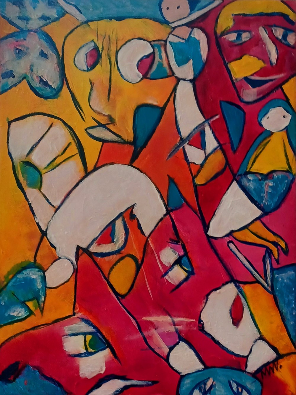 Acrylic on canvas  40 x 30 cm.