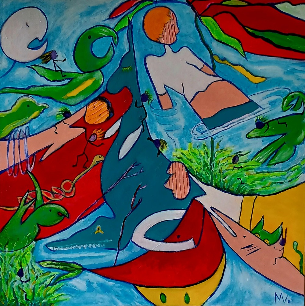 Acrylic on canvas 61 x 61 cm