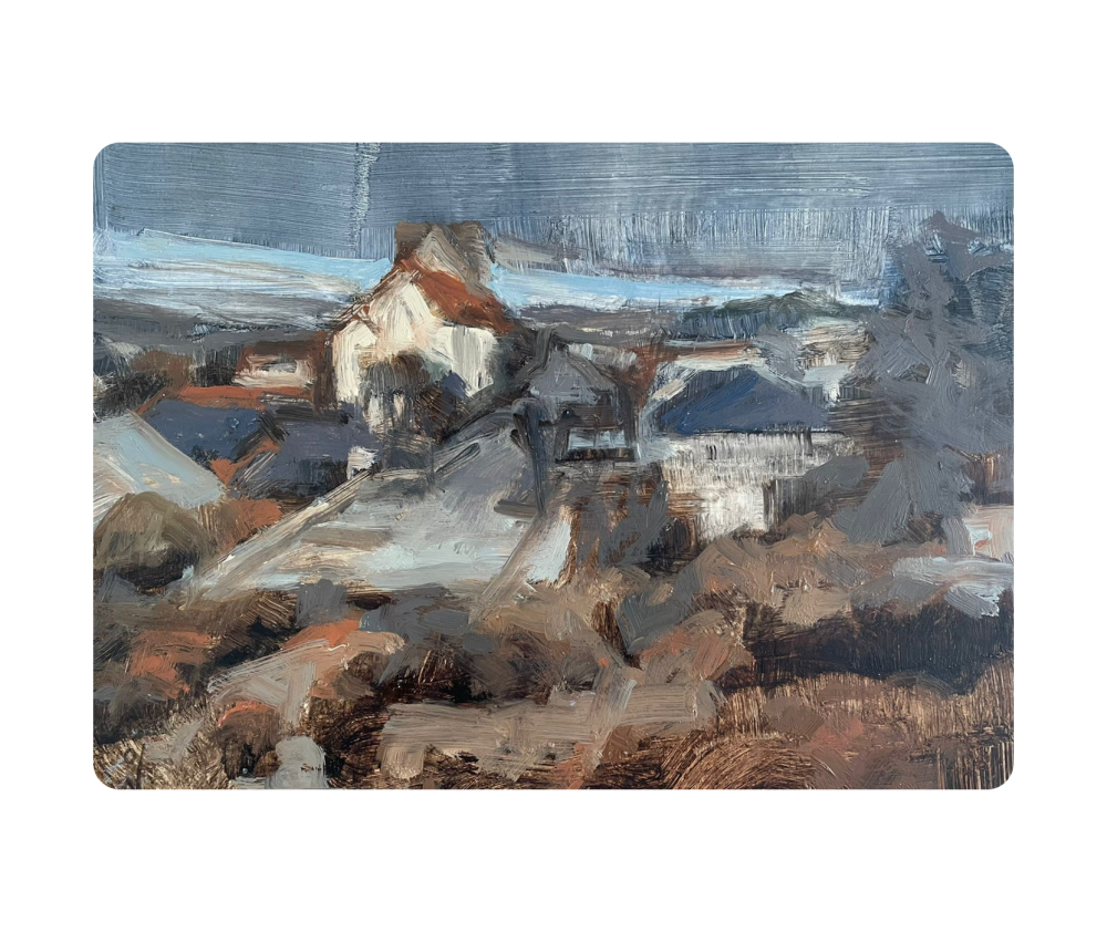óleo sobre papel 
24x32cm 
(colección Entre Pasos)