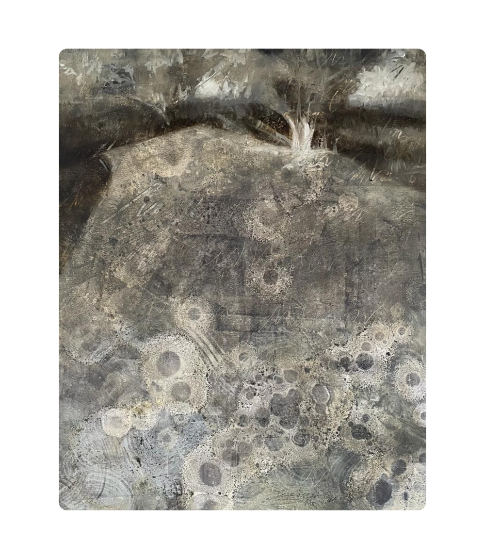 La pandemia nos enfrentó a estar a solas con los pensamientos y la mente, orillándonos a conocernos más, a vivir con ese incesante diálogo interno, a veces enloquecedor.
.
.
.
.
óleo sobre tela
50x40cm
colección Entre Pasos