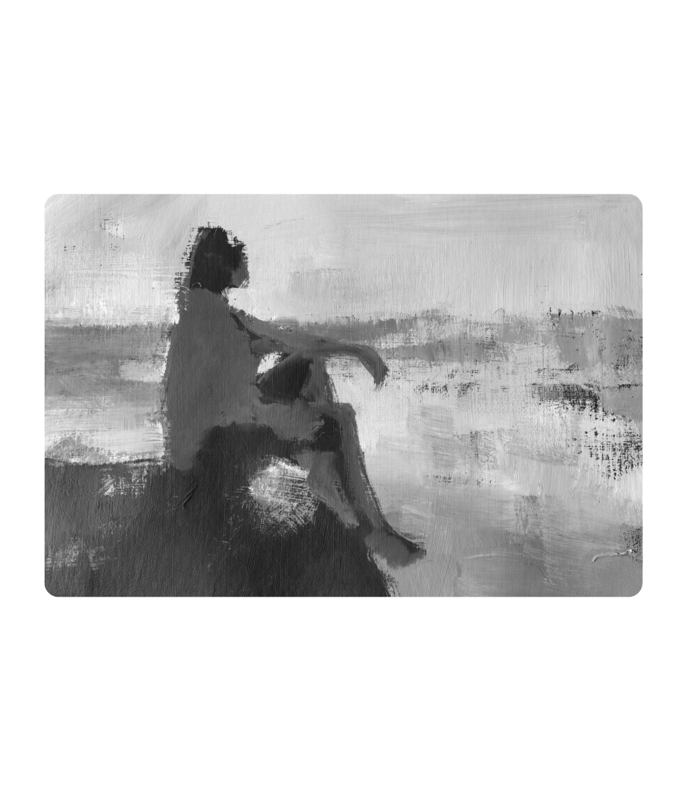 No sabemos cuándo ni cómo nos va a sorprender la vida. 
Es importante seguir caminando y estar atentos, darnos permiso de lanzarnos a la aventura, a navegar.
.
.
.
.
óleo sobre papel
28x38cm
colección Blanco y Negro