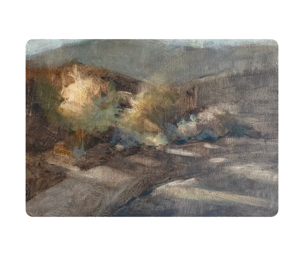 óleo sobre papel 
32x50cm
(colección Entre Pasos)
