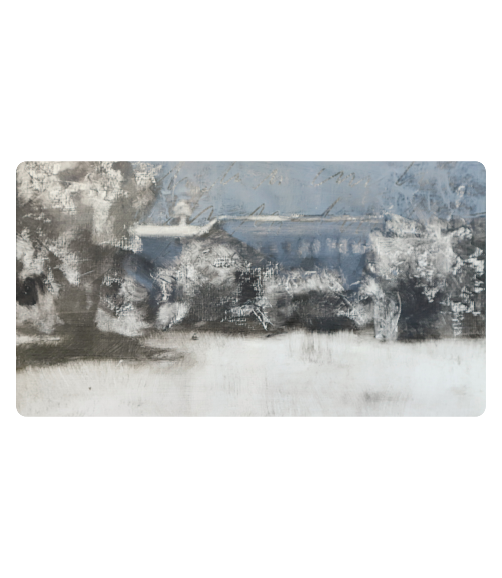 Nuestra casa se transformó en camino y destino al mismo tiempo.

La casa se volvió una constante y un tema recurrente en mismo trabajo de ese tiempo de la Pandemia.
.
.
.
.
óleo sobre papel 
30x40cm
colección Blanco y Negro