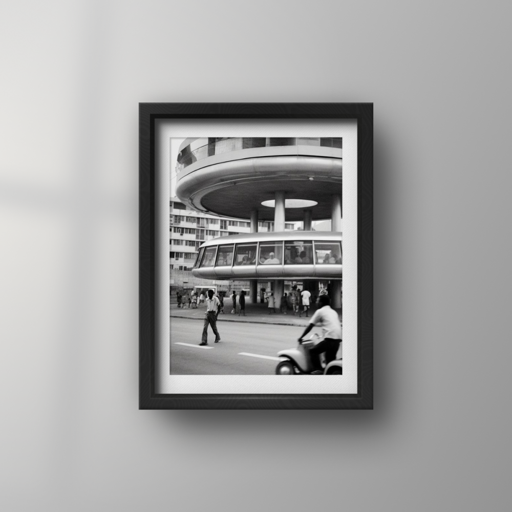 Dive into "Surulere," a vivid blend of 1970s Lagos & utopian future. Named after a district in Lagos, known for diversity & resilience, this piece juxtaposes historic landmarks with AI-generated futurism. Vibrant cityscapes meet ethereal light, symbolizing endless possibilities. "Surulere" celebrates tradition & innovation, offering a glimpse of harmonious coexistence between the captivating past & a boundless future. Explore a world where patience rewards, and dreams of utopia come to life in the heart of Lagos.