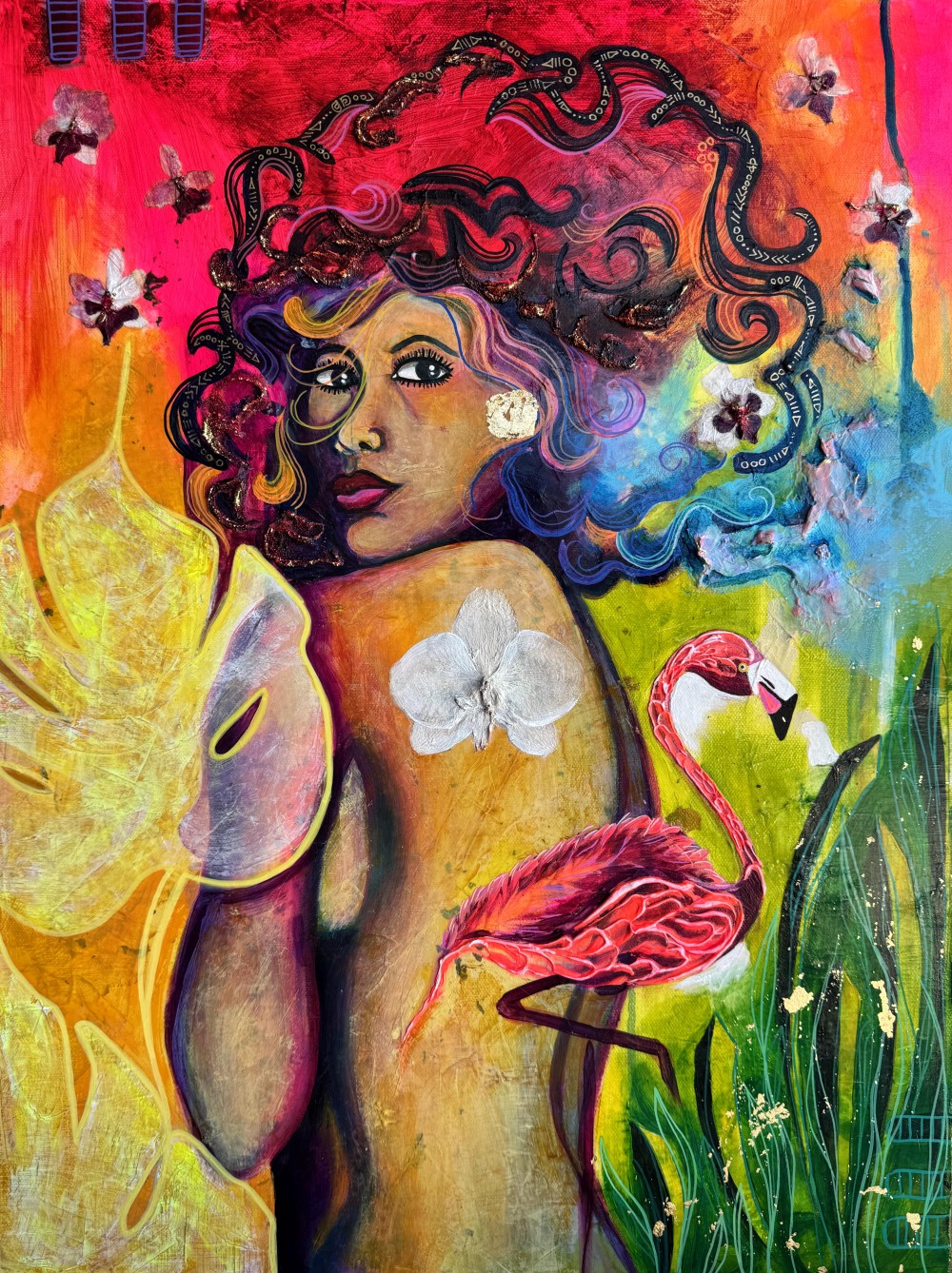 She wears her past like woven silk—not heavy, but luminous.
Each thread tells a story of strength, each scar a quiet grace.
She is proof that becoming can be both soft and powerful.