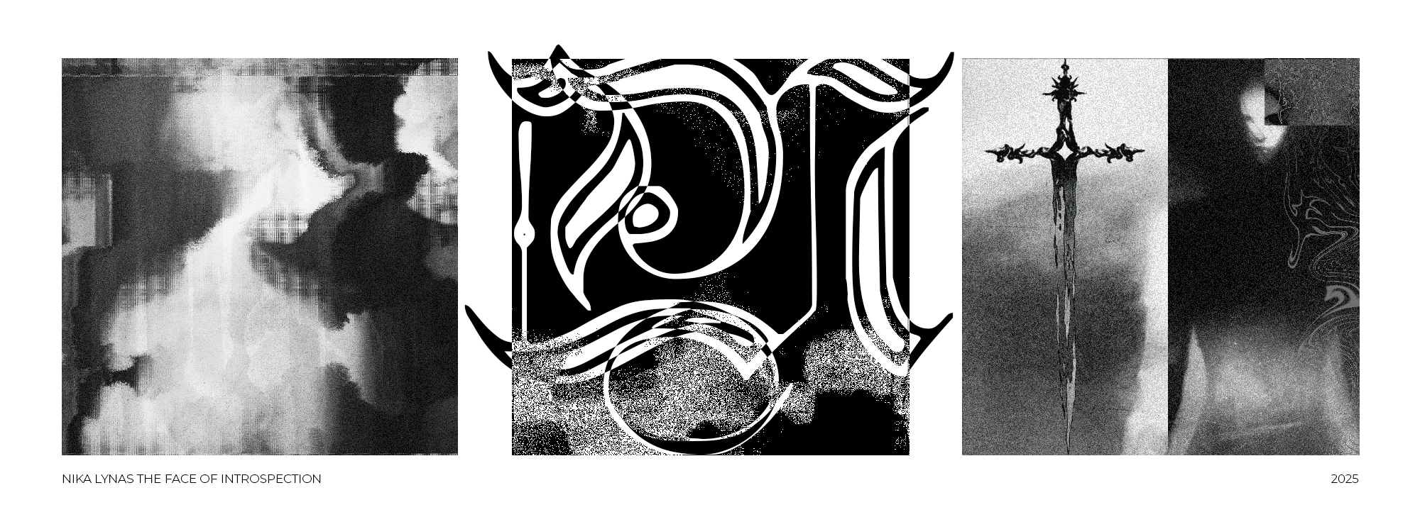 Nika Lynas (Veronika Pankova) is a digital artist and author from Russia whose visual narratives intertwine introspection and dark fantasy. In her work, she explores the inner states of the human psyche — psychological trauma and disorders, vulnerability, and isolation — through imagery that merges meta-symbolism, psychological realism, and digital distortion. Her practice includes digital painting, photo, and video performance.

In 2024, she created the project "The Face of Introspection" — a series of confessional works and performances addressing female subjectivity, emotional abuse, and healing.

Beyond visual art, she is the author of CRYolite, a book that combines autobiography, psychological thriller, and literary fiction. It examines self-isolation as a form of creative freedom and portrays the creative journey and the harsh, often solitary reality of artists who struggle for years to find their place in the industry.

Her works have been exhibited in Mumbai, New York, Montreal, Larnaca, Limassol, and Moscow, and featured in a Romanian anthology of contemporary digital art and the international magazine Visual Art Journal. She lives and works between inner space and digital worlds.

She presents a selection of works from her large-scale series, The Face of Introspection. It is a reconstruction of memory and an exploration of psychological trauma that does not fade with time. Instead of direct storytelling, she gives unspoken emotions—fear, anger, passion—an ephemeral and enigmatic form, preventing the viewer from drawing quick conclusions. Her goal is not only to depict pain but to make it tangible, revealing its fragile beauty.

It is an act of humanizing inner chaos: transforming personal vulnerability into myth, and darkness into structure. Each work becomes an observation of how a vague feeling crystallizes into an image. To achieve this, the artist employs digital distortions, cold light, textures, and detail to emphasize the distance between genuine experience and its visual manifestation. At times, she transcends the digital walls and concludes her philosophical statements with physical performances, creating eternal and complex artifacts that then live on with those who were her muses.

Her practice is about creating evidence of human fragility exploring the boundary between pain and beauty, and reminding us of the necessity to look into the darkness in order to see the light.