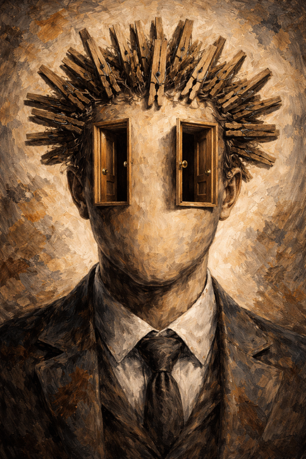 Every thought becomes a door. Some lead deeper, not outward. You keep stepping through anyway.