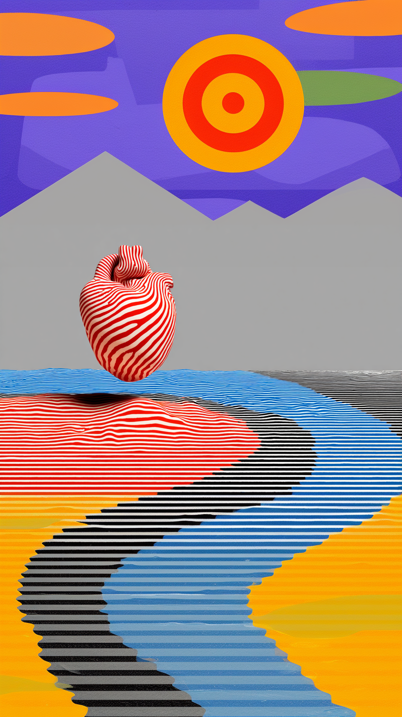 The heart floats without weight. And everything bends around it. Logic dissolves along the way.