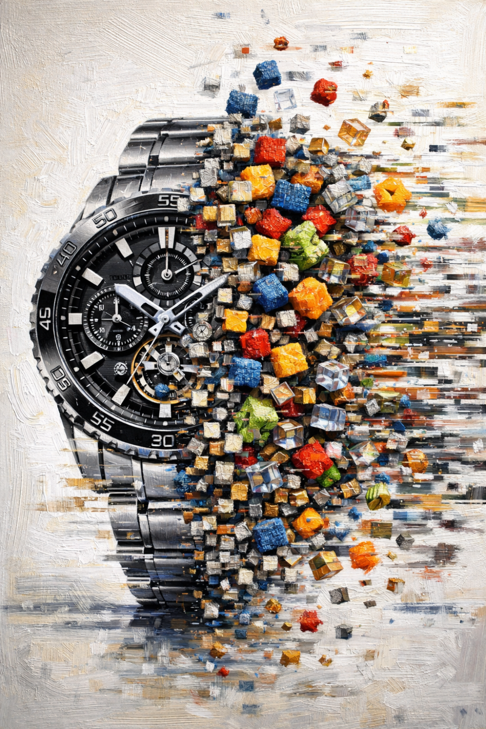 Seconds don’t pass cleanly. They scatter into pieces. You live between them.