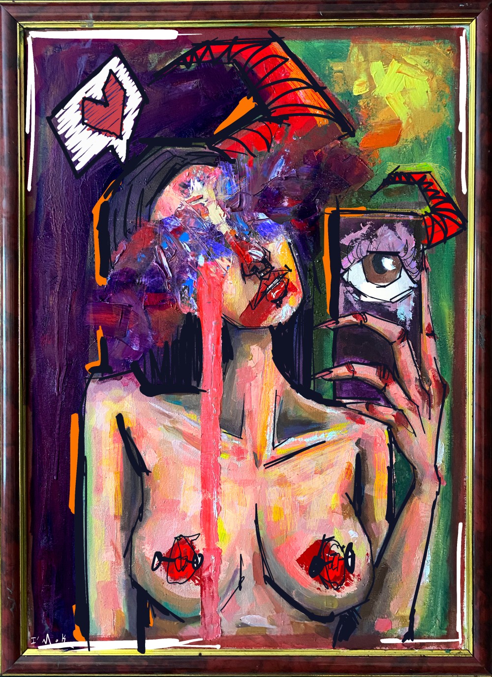 I try to reflect the joy of staying present in the moment in my works. Each piece is a small reminder of the value of the present.