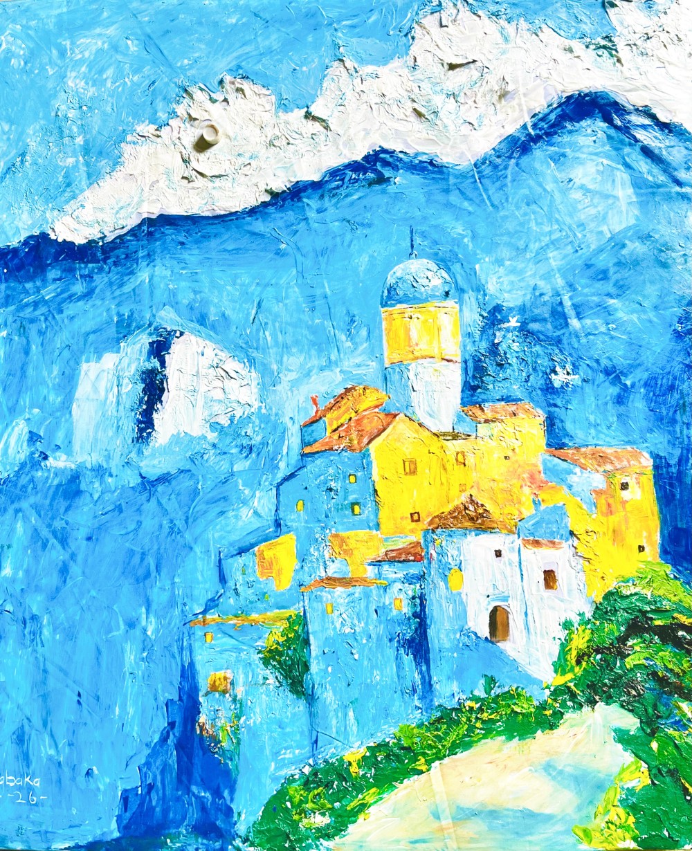 Fragment of Light is a meditation on the quiet, inward journey toward eternal peace not as a distant destination, but as a state discovered within. The work suggests that paradise is not found somewhere beyond us, but revealed in moments of awakening, when even the faintest light begins to guide us back to ourselves. The light in this piece does not overwhelm; it emerges gently, almost hesitantly, breaking through layers of shadow like a truth long buried. It speaks to the idea that illumination is not always immediate or whole it comes in fragments, in glimpses, in realizations we must choose to follow. And yet, within those fragments lies direction, a subtle pull toward something infinite and enduring. Through its textured surface and emotional depth, the work invites reflection on the spaces we often avoid the inner silences, the uncertainties, the weight of becoming.