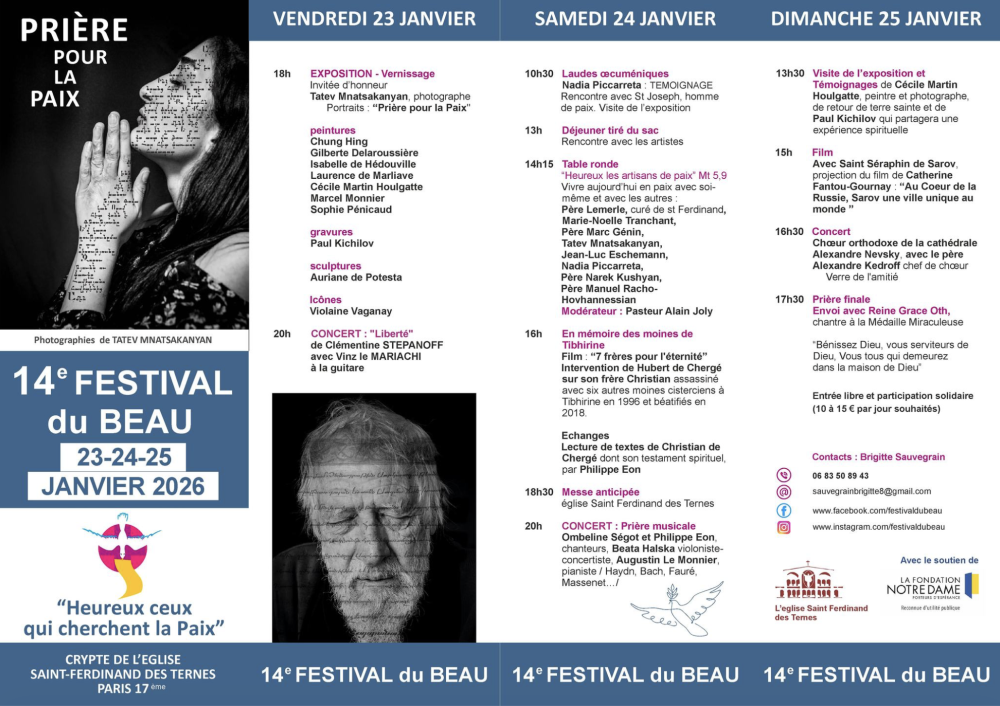 Invitée à représenter l'art de la sculpture dans l'église saint Ferdinand des Ternes