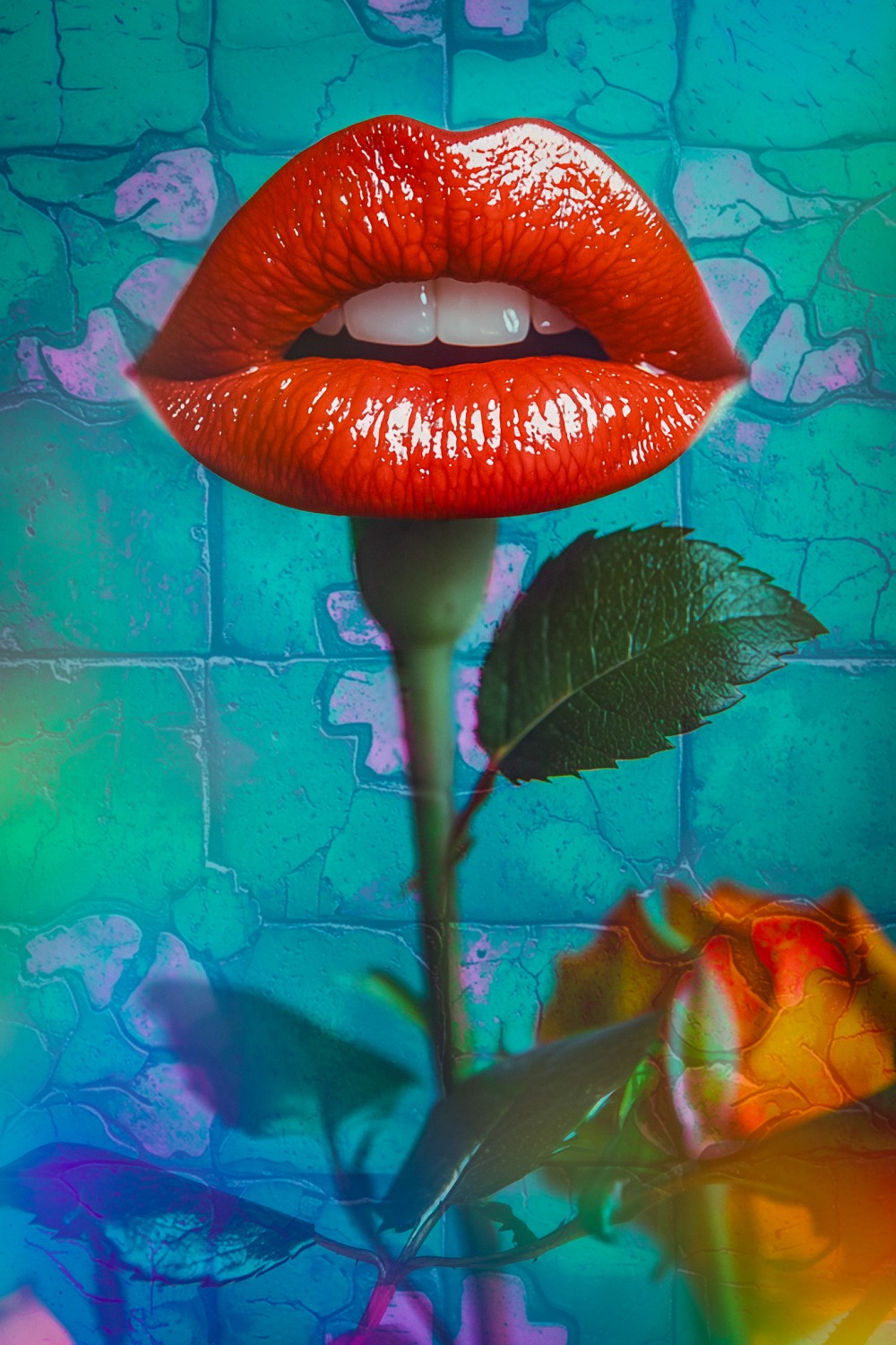 A bloom of silk, a voice so sweet, with lips like fire, bold and fleet. A single stem, a whispered sigh, a kiss that lingers, drifting high. Between the thorns, the petals gleam, a tale of love, a fleeting dream. Does it speak, or does it bite? A rose’s song in crimson light.