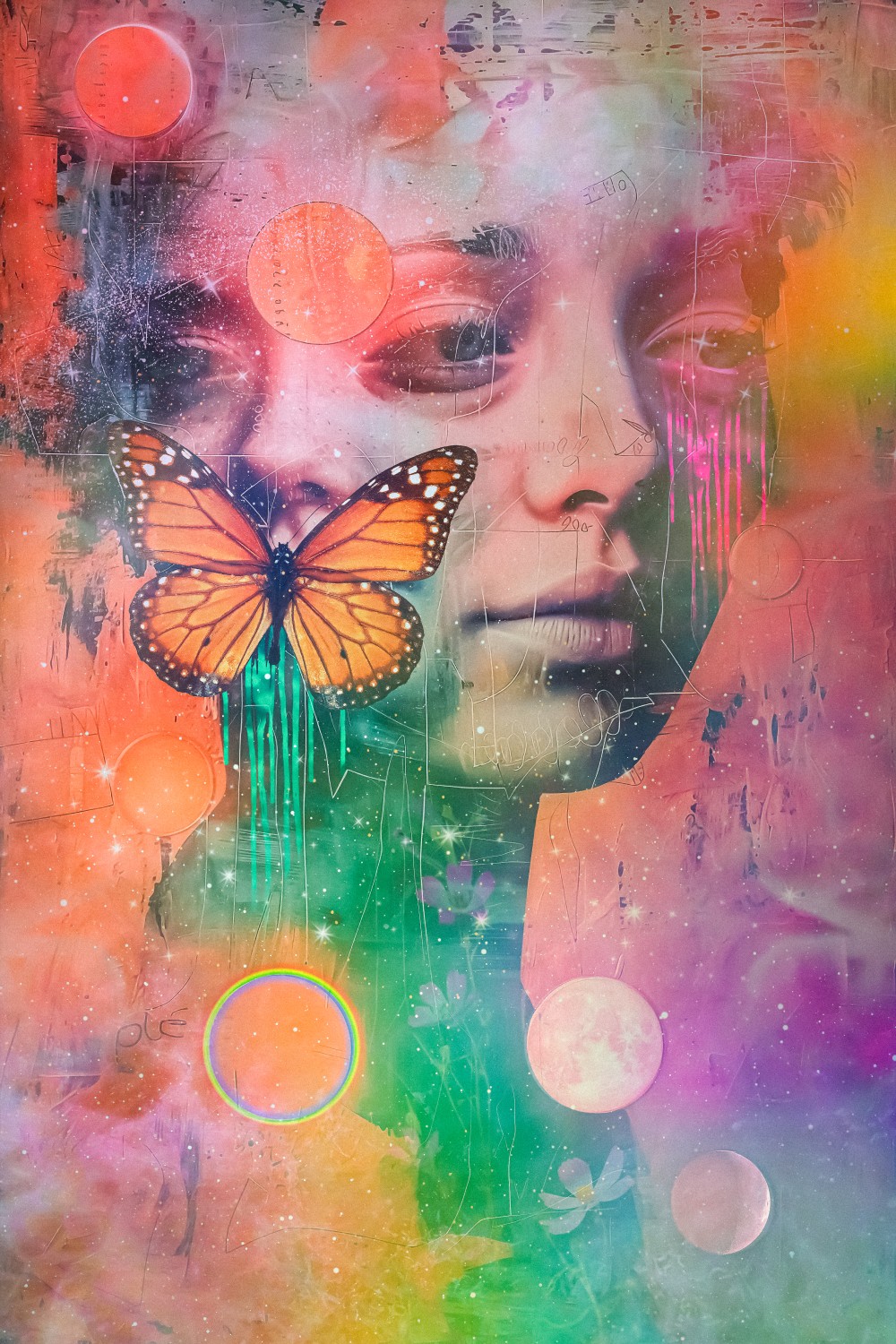In the tapestry of being, I found myself at the nexus of Beauty and Chaos. The Weaver, goddess of life's renewal, led me through verdant realms of self-discovery, her presence as serene as the butterfly perched softly upon my journey.

Yet, from the twilight emerged another, the master of paradox, his grin alight with the spark of untamed possibility. This revealer of hidden truths wielded disruption as a tool, his antics a catalyst for the liberation of my long-standing complacencies.

In their company, I was carried through a maelstrom of transformation; The Weaver's gentle hand coupled with the cunning of the fiery instigator. His challenges and her wisdom fused, melting and remolding the core of my spirit.

This voyage became my rebirth, a dynamic interplay of unraveling and reweaving. Altered profoundly, I emerged not merely altered by the disorder but refined by it, indelibly shaped by the hand of the trickster and the nurturing guidance of The Weaver.