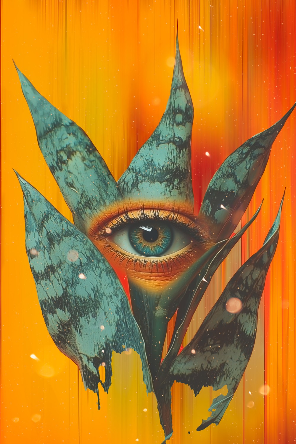 A serpent’s whisper, green and tall, Its unblinking eye sees it all. Rooted deep yet reaching high, A silent watcher of earth and sky. Through burning gold and drifting haze, The snake plant guards with an ancient gaze.