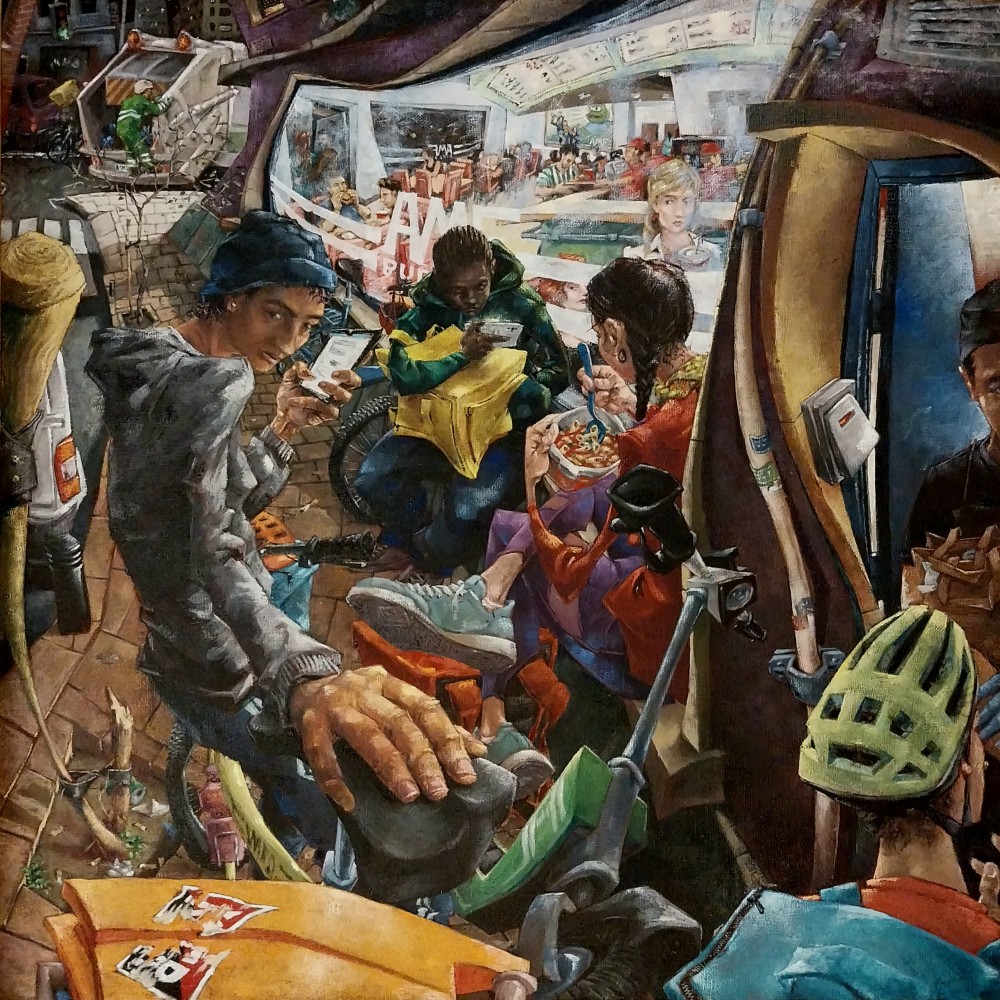 2023, oil on canvas, 130 X 130 cm