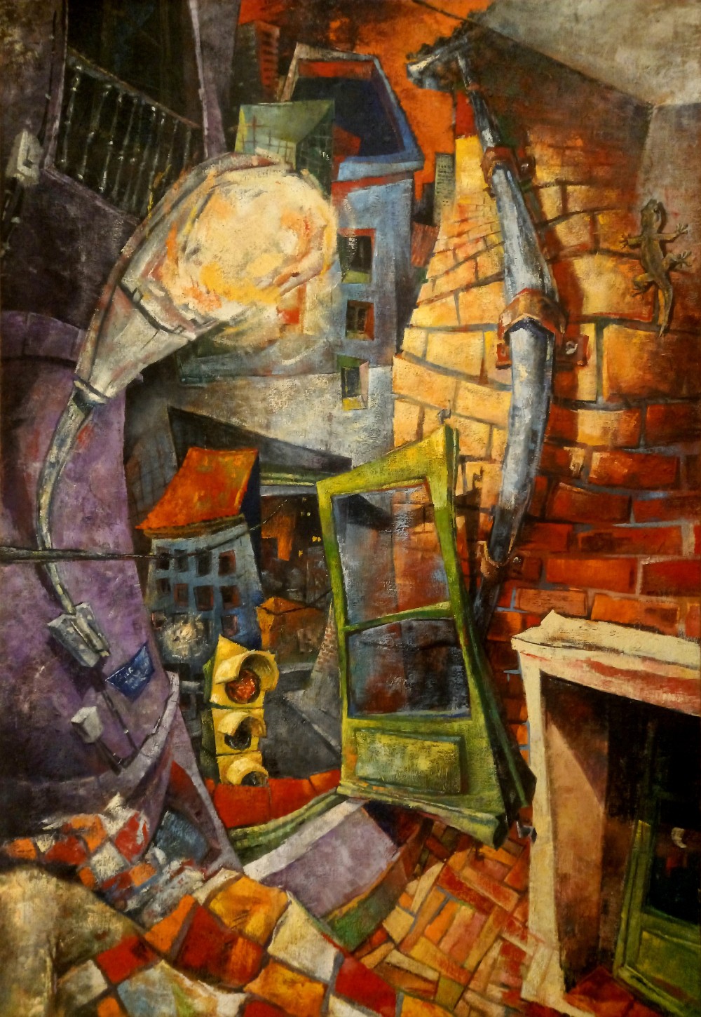 2010, oil on jute, 162 X 114 cm.