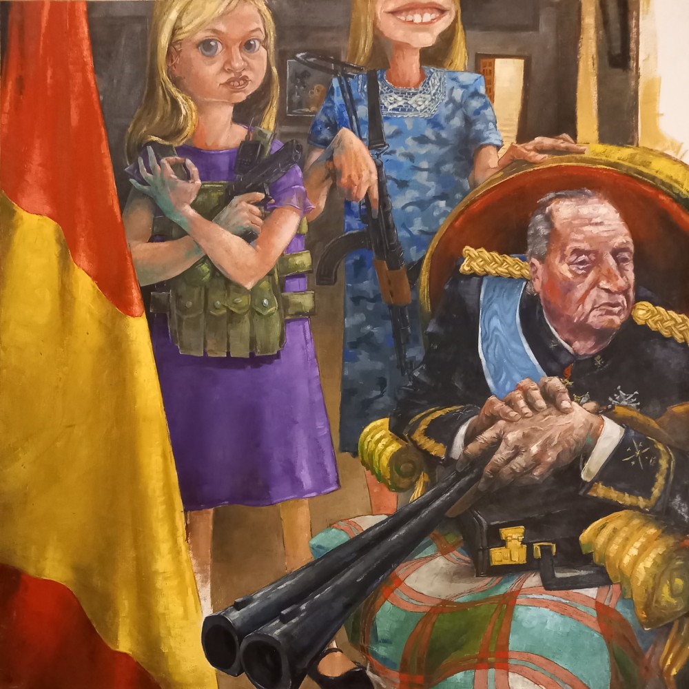 2021, oil on canvas, 130 x 130 cm