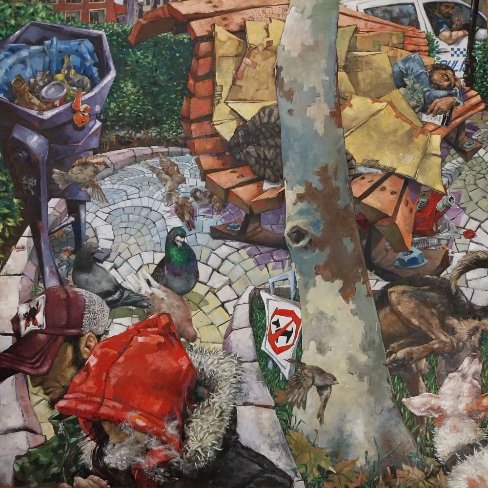 2023, oil on canvas, 130 X 130 cm
