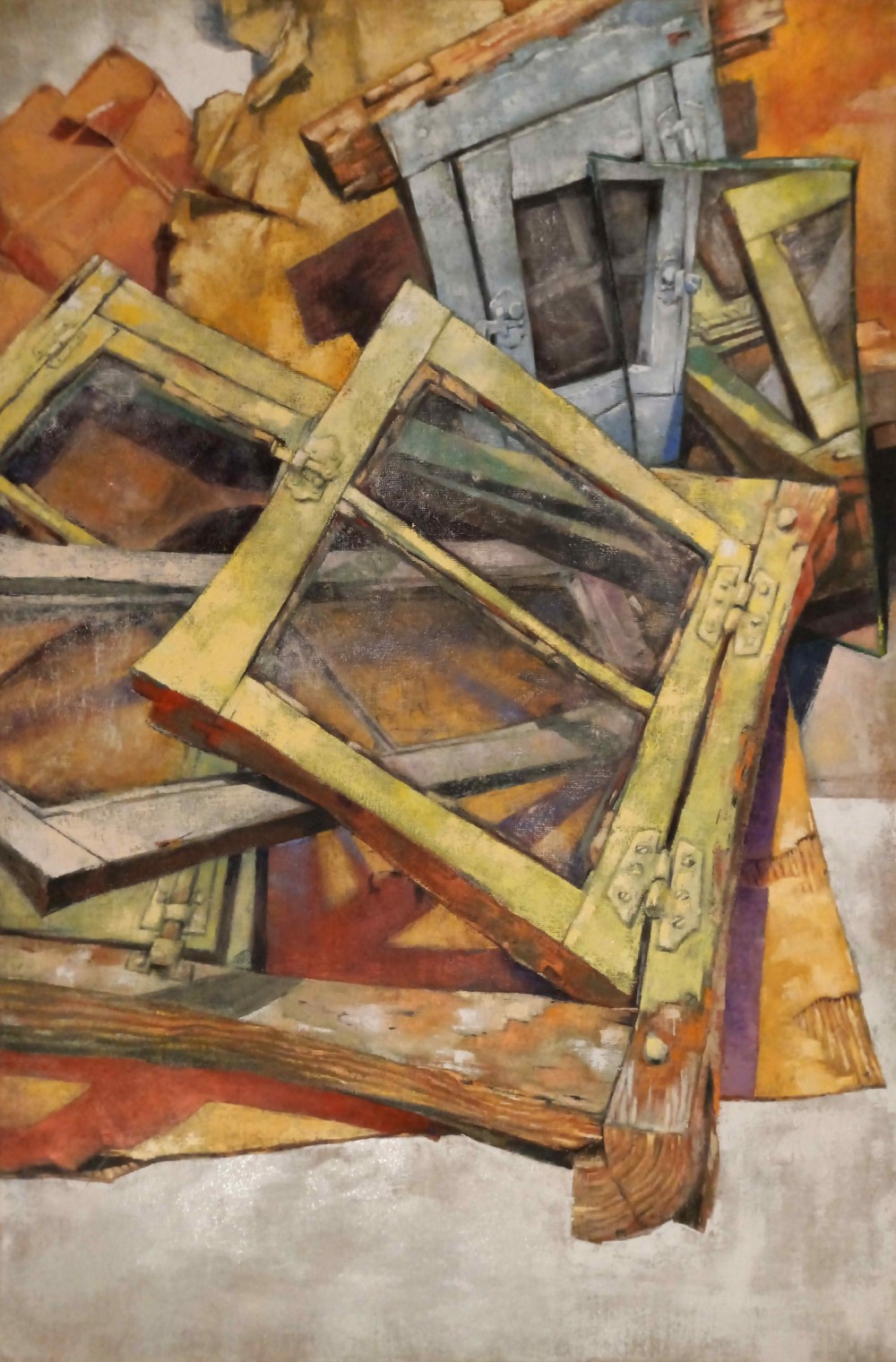 2021, oil on burlap, 146 X 97 cm