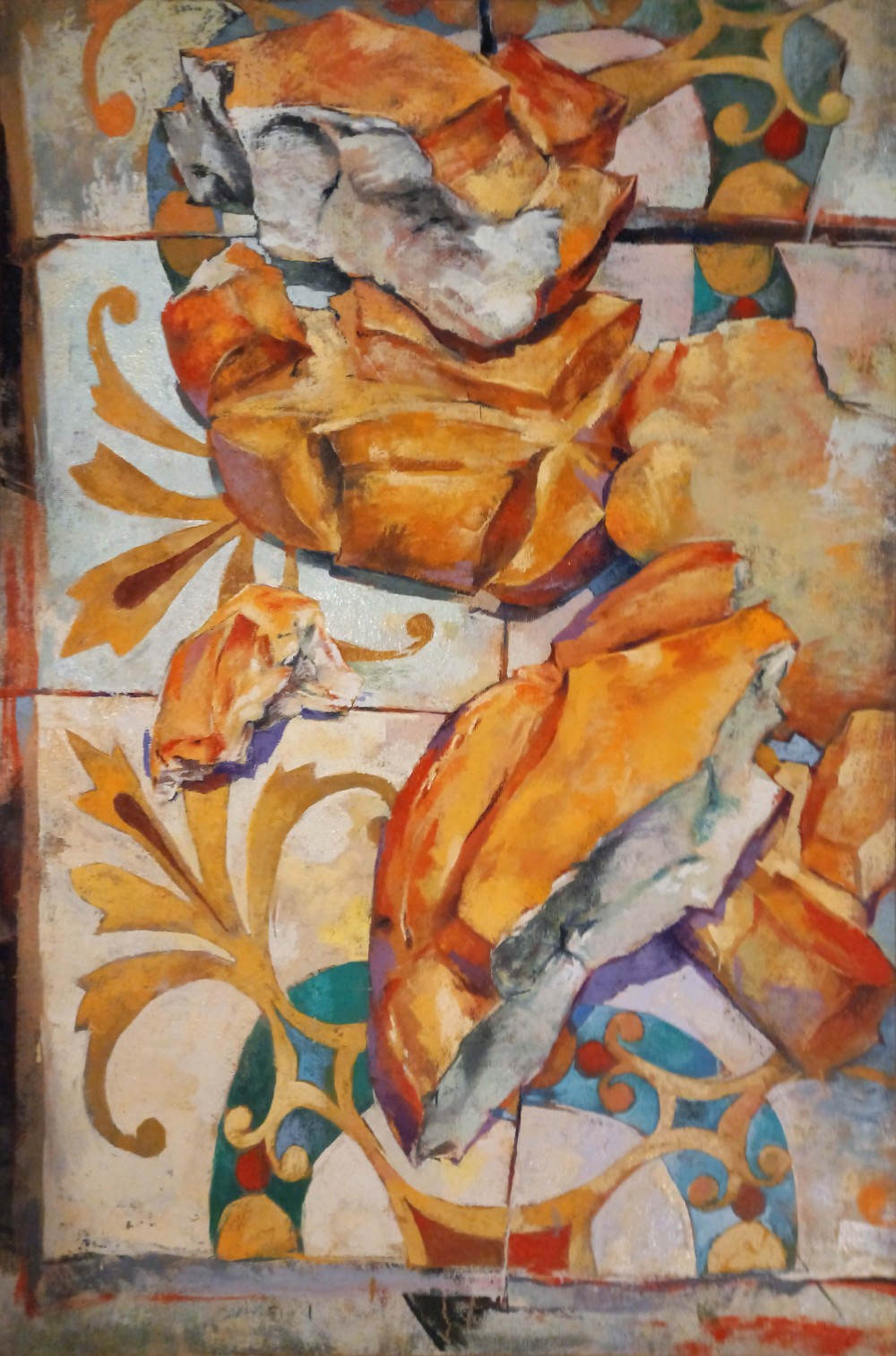 2019, oil on burlap, 146 X 97 cm