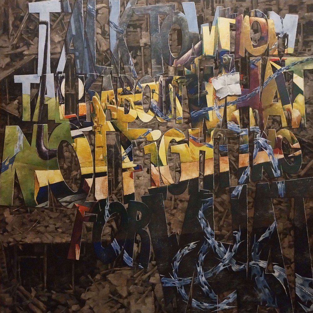 2024, oil on canvas, 130 x 130 cm
