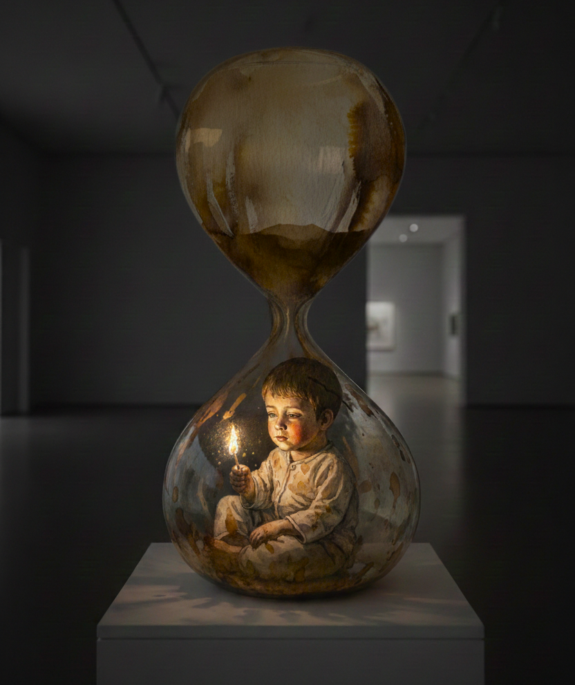 Technique:
Ink on paper, 2025
AI-assisted digital modeling and three-dimensional visualization