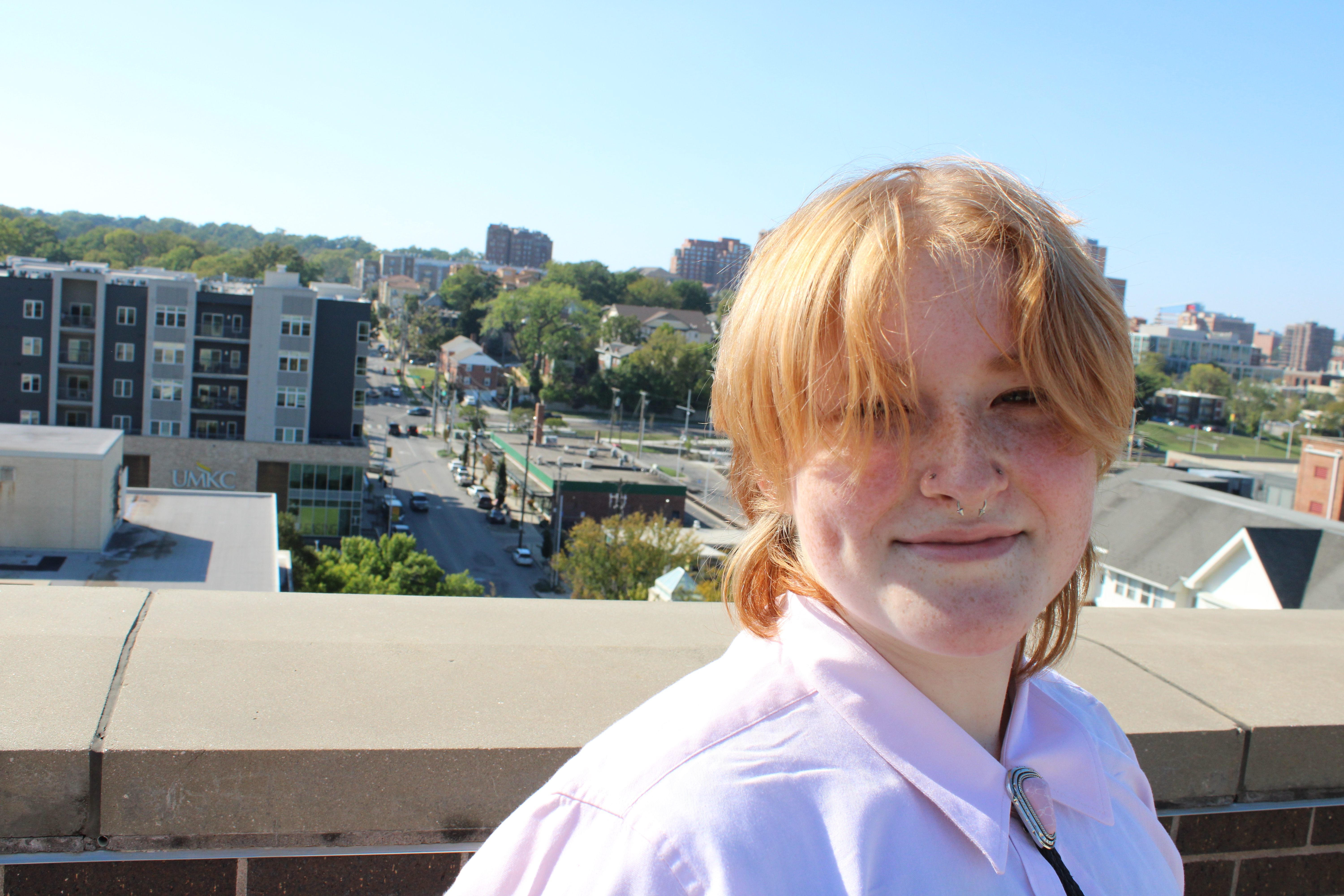 My name is Seb (he/they) and I'm currently a third-year junior at the University of Missouri-Kansas City (UMKC). I'm earning a dual degree BA in Media, Art, & Design and French Language & Literature, with a minor in Sociology and certificates in Museum Studies and Arts Entrepreneurship.

I am currently a volunteer at the Nelson-Atkins Museum of Art and hold a Folk Arts Research internship position at the Mattie Rhodes Cultural Center. I previously served as a Gallery Assistant Intern at the UMKC Gallery of Art and plan to return to the gallery during the 2026-27 school year.

I work professionally as a graphic designer but I dabble in many mediums, my current favorites being printmaking and collage. 
I'm also interested in curation, archival research, and museum programming.

I was born and raised in the Kansas City metro area and I love my city for its vibrant and unique arts scene.  I'm excited to see where my city takes me in terms of artistry and creative connections.