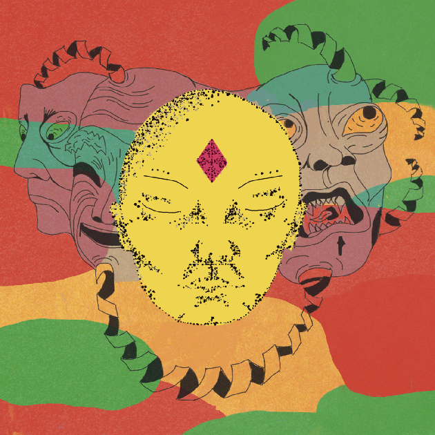 Fineliner and digital art.