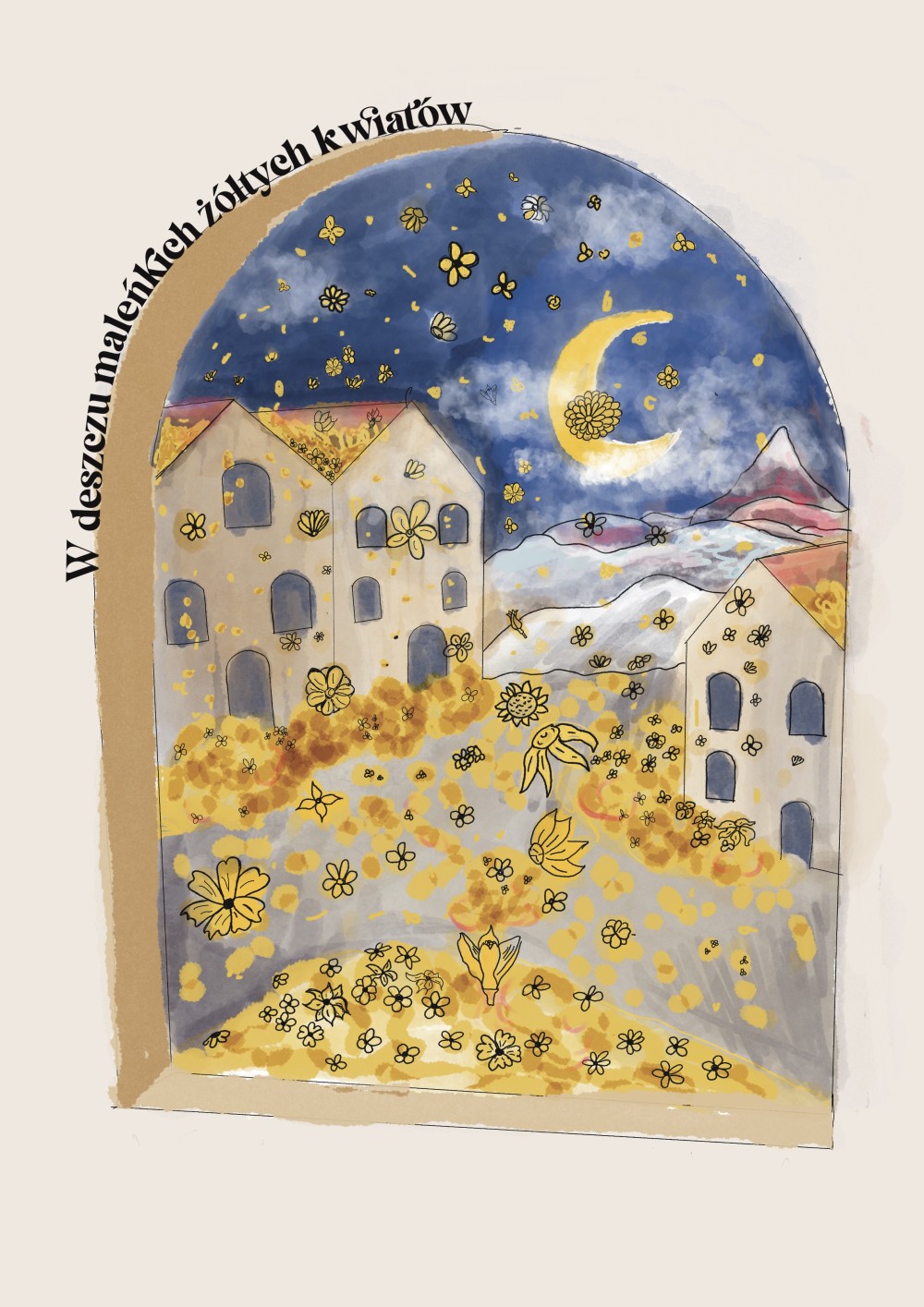 Watercolor and ink, illustration for Gabriel García Márquez's "100th Years of Solitude"