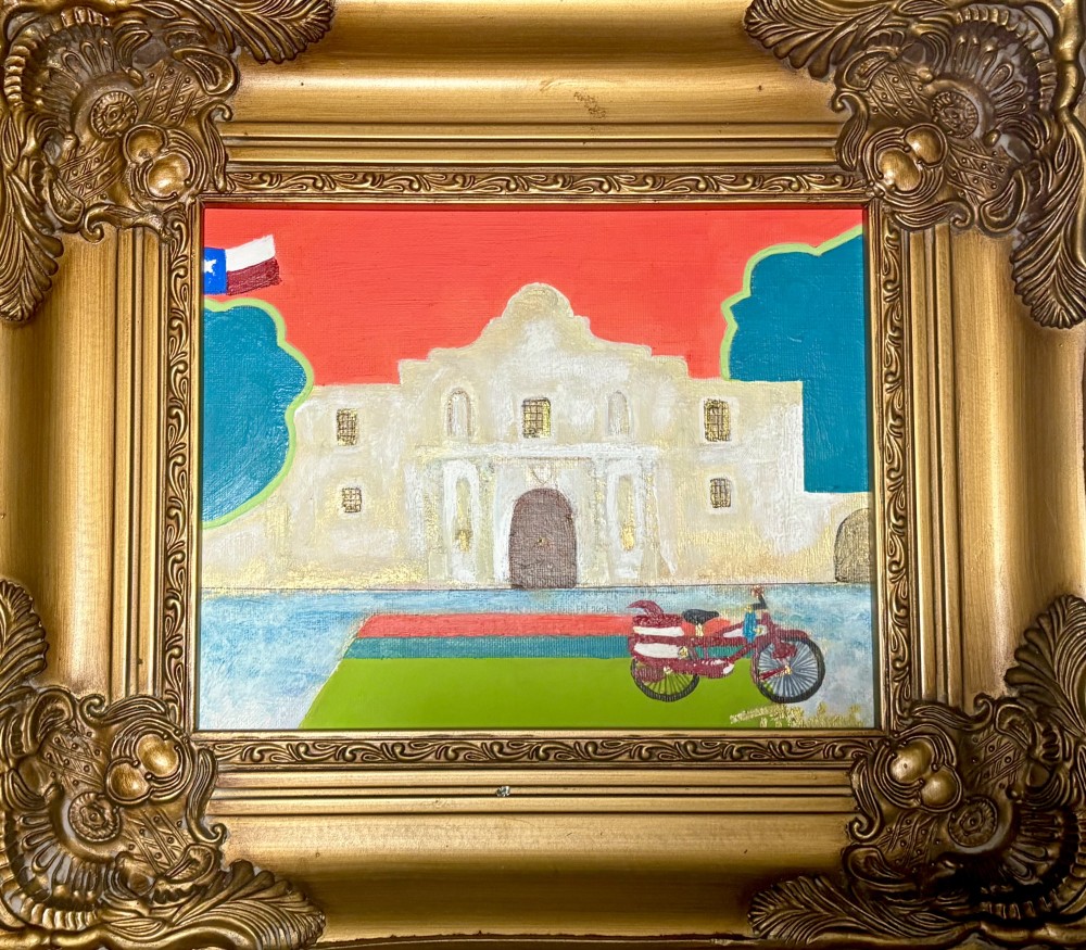 8”x10” Acrylic on Canvas in ornate frame. SOLD