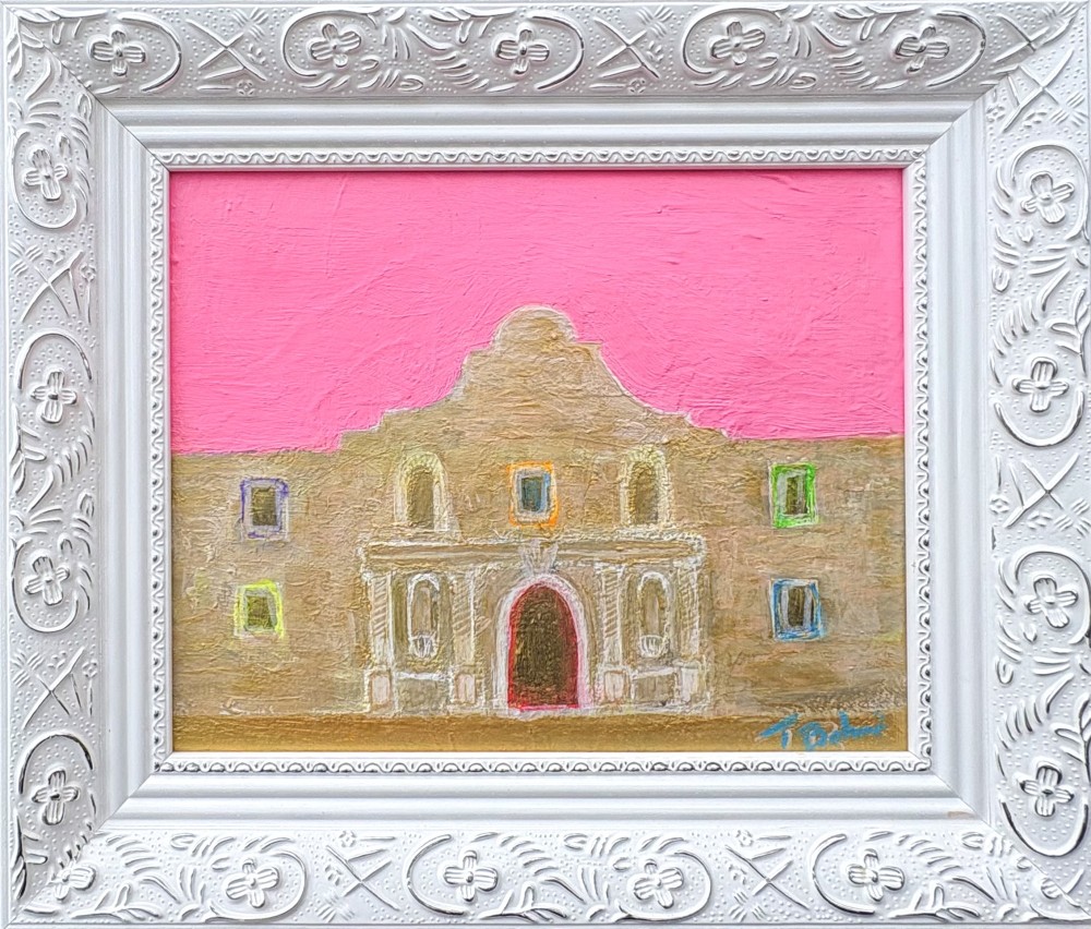 8”x10” acrylic on canvas in ornate frame