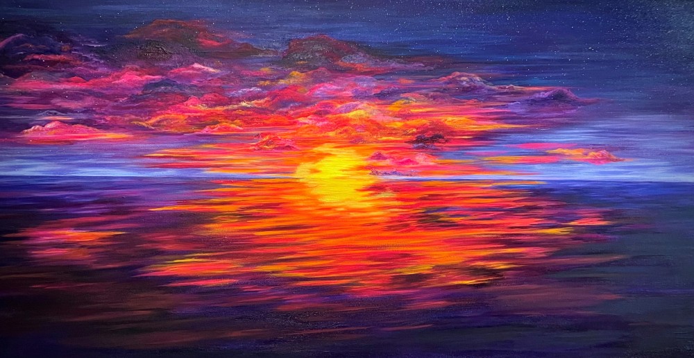 T Quismondo © 2023 - UV reactive acrylic on canvas