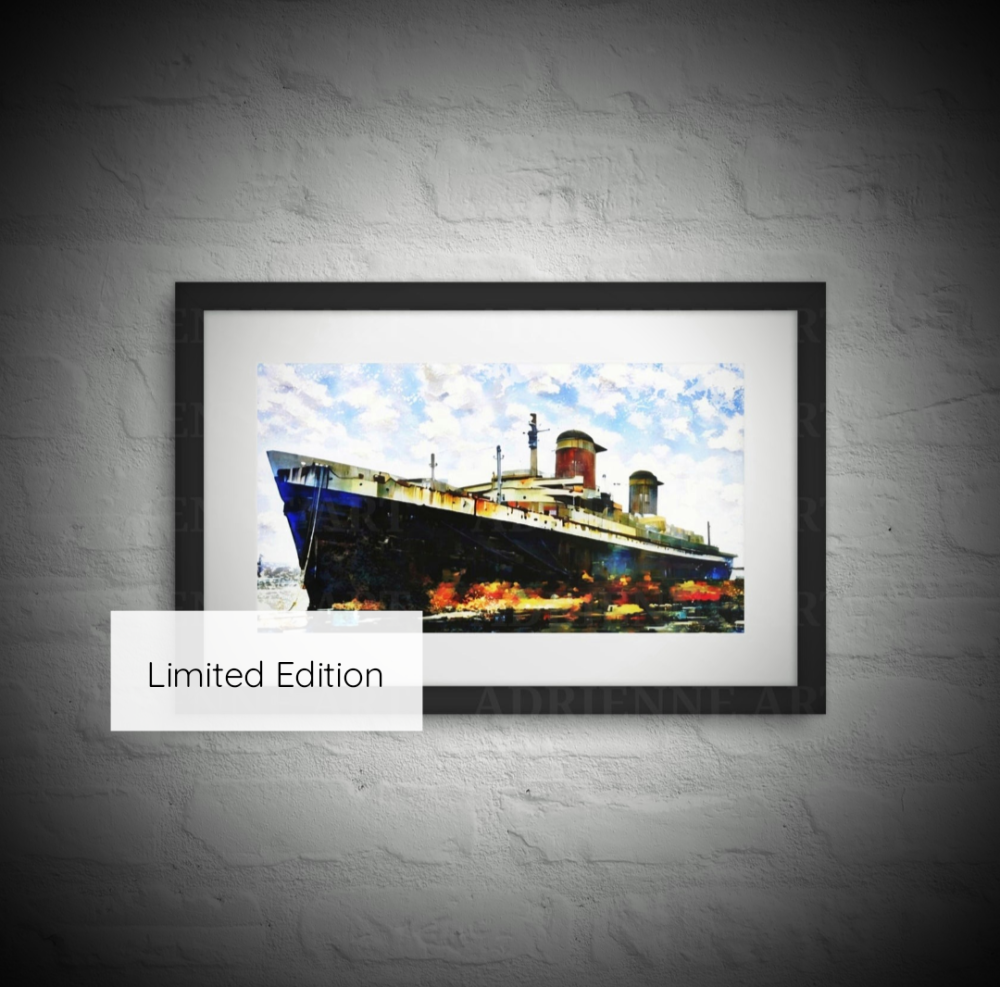 SS United States x ADRIENNE ART :: Limited Edition Framed Prints on Paper and Canvas :: Signed & Numbered :: Certificate of Authenticity :: Special Affordable Pricing :: 

Only 30 Will Be Crafted • Pre Order for Fall 2025 • Available Soon

** Purchased Art Will NOT Be Watermarked **

Copyright ©️ 2025-2026 All Rights Reserved