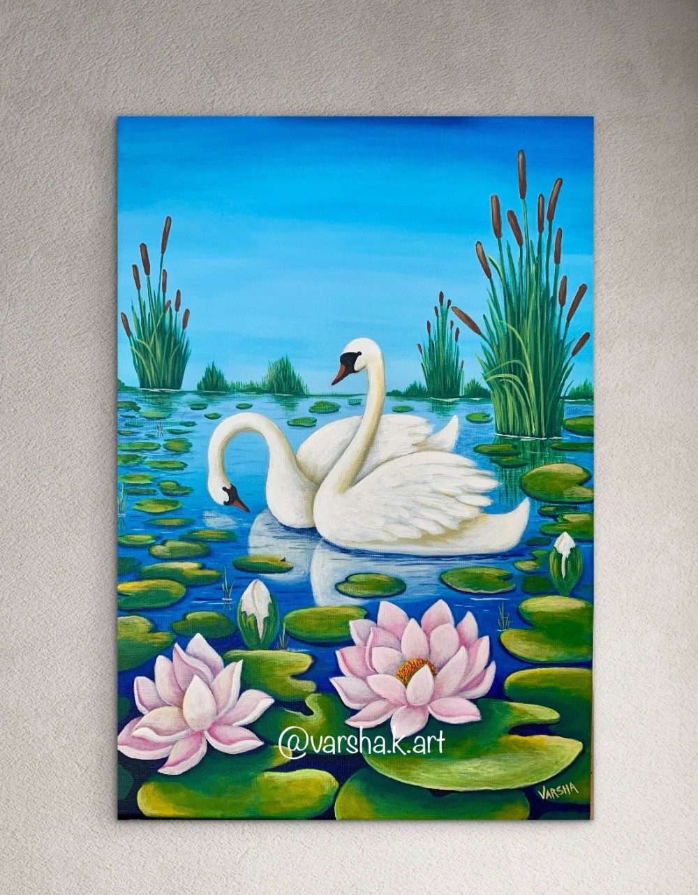 Acrylics in 40cm x 60cm canvas