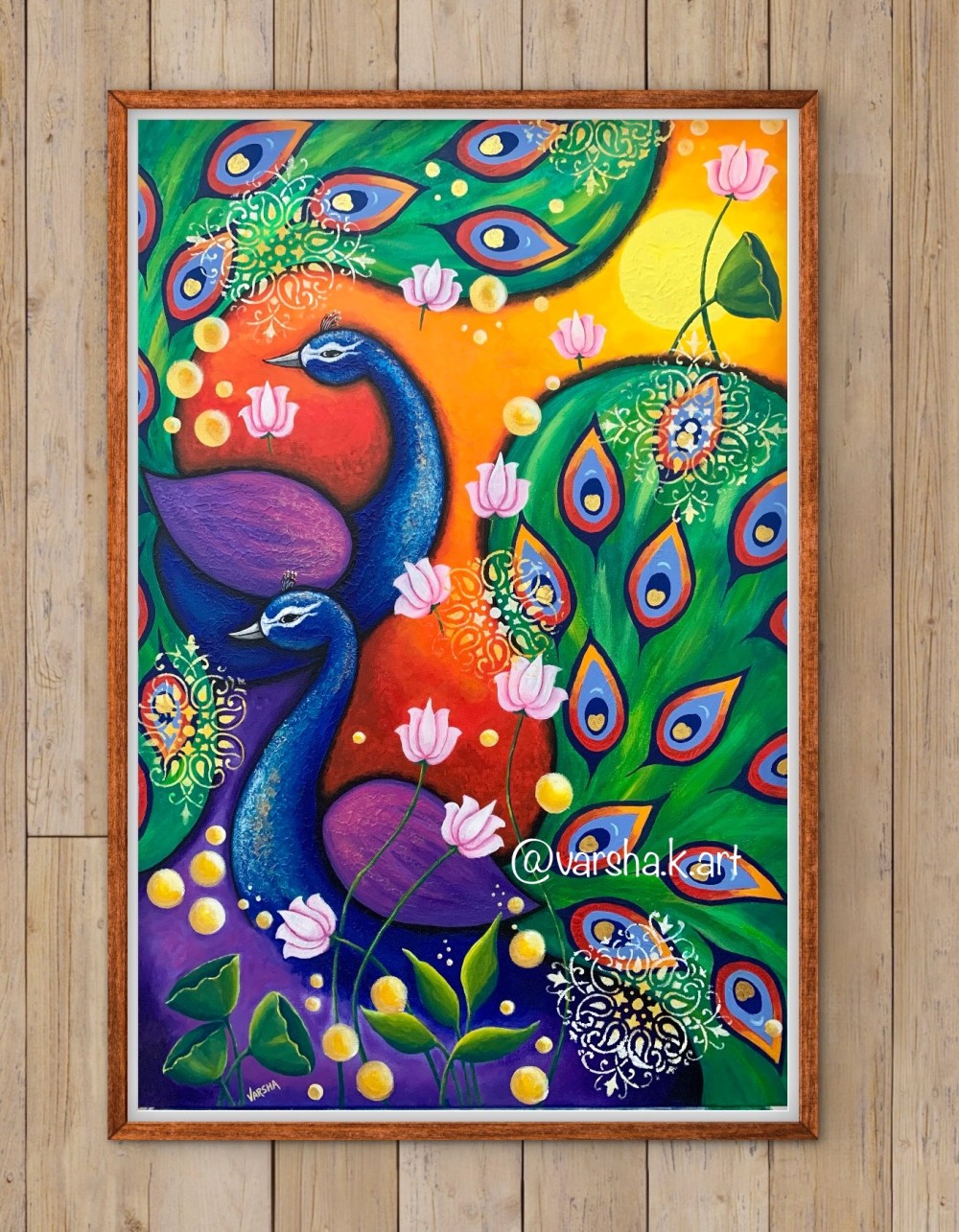 Acrylics on 69cm x 90cm canvas