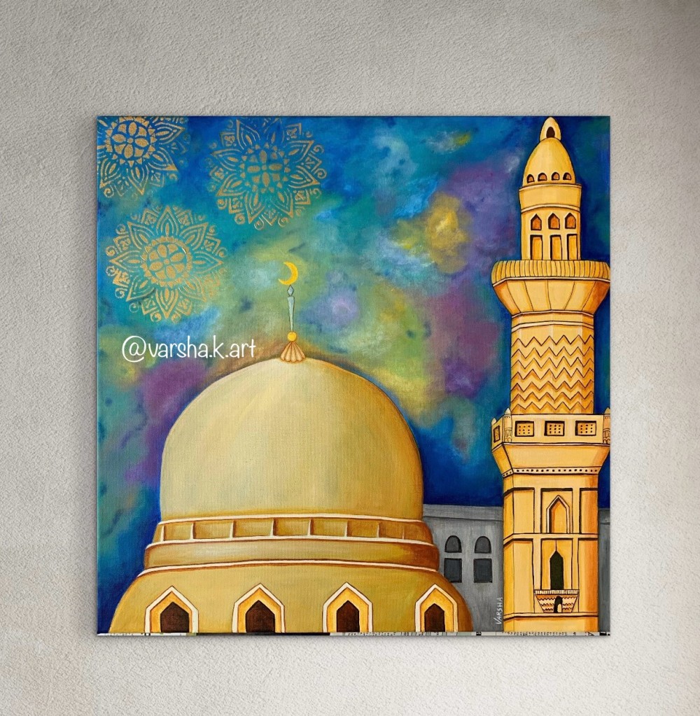 Acrylics on 60cm x 60cm canvas