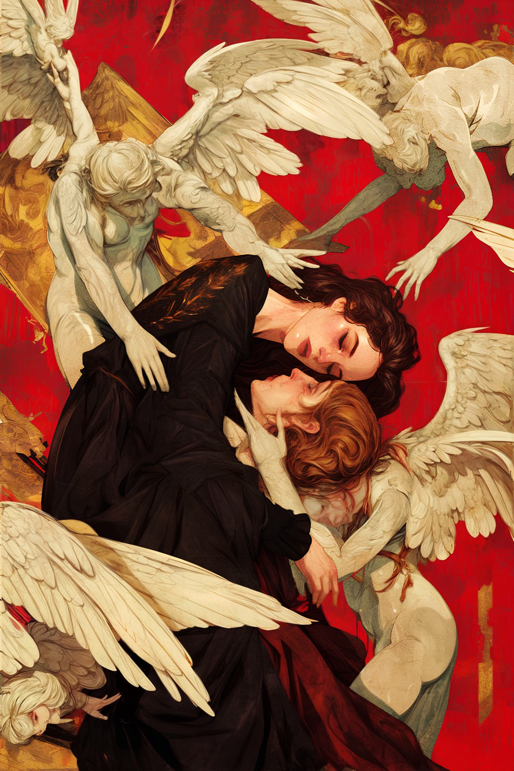 "Rebirth's Embrace" depicts a profound moment of transformation and renewal amidst the backdrop of a new dawn. In this ethereal artwork, a woman and a man are enveloped in a tender embrace, their union symbolizing the journey of personal and collective growth. Surrounding them, four celestial beings, reminiscent of angels, spread their wings in a protective embrace, guiding and nurturing the couple through their spiritual evolution. Against a backdrop of vibrant hues and intricate details, the scene exudes a sense of hope, resilience, and the promise of a brighter future. "Rebirth's Embrace" invites viewers to contemplate the power of love, connection, and inner transformation in ushering in a new era of enlightenment and possibility.

Available on @objktcom for the #200tez event!👇

"Rebirth's Embrace"
1/1 - 200 $XTZ
https://objkt.com/tokens/KT1HEeveEdBWckmRMXpaGq2N685yyFBVMTYC/9